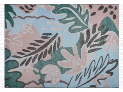 Decke Mehrfarbig Florales Motiv 130 X 170 Cm Somani