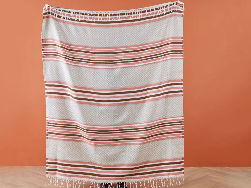 Decke Rosa / Beige 130 X 170 Cm Magar