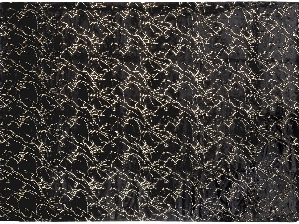Decke Schwarz 130 X 180 Cm Godavari