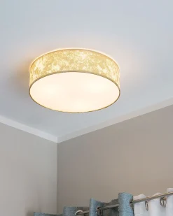 Deckenleuchte Gold 3-Flammig Trommelform Rena