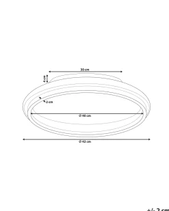 Deckenleuchte Led Weis / Gold 64 Cm Taping
