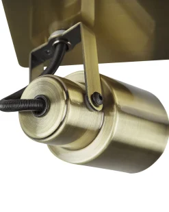 Deckenleuchte Messing 4-Flammig Quadratisch Bonte