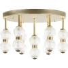 Deckenleuchte Metall Gold Rund Integriertes Led-Licht Yowaka