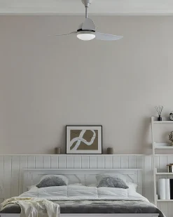 Deckenventilator Mit Licht Weis Toplica