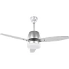Deckenventilator Mit Licht Und Timerfunktion Silber Mlava