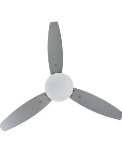 Deckenventilator Mit Licht Und Timerfunktion Silber Mlava