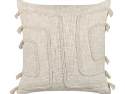 Dekokissen Abstrakt Muster Baumwolle Beige 45 X 45 Cm 2Er Set Pleione