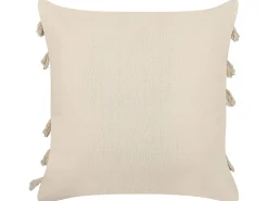 Dekokissen Abstrakt Muster Baumwolle Beige 45 X 45 Cm 2Er Set Pleione