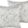 Dekokissen Abstraktes Blattmuster Beige 45 X 45 Cm 2Er Set Arbor