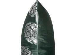 Dekokissen Ananas-Motiv Samtstoff Dunkelgrun 45 X 45 Cm 2Er Set Astilbe