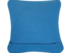Dekokissen Baumwolle Blau Makramee 45 X 45 Cm Karatas