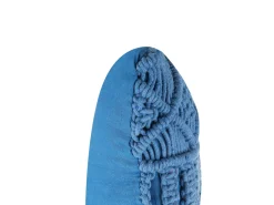 Dekokissen Baumwolle Blau Makramee 45 X 45 Cm Karatas