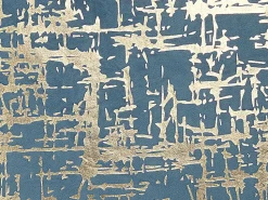 Dekokissen Baumwolle Blau / Gold 45 X 45 Cm 2Er Set Gardenia