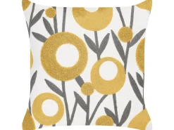 Dekokissen Baumwolle Blumenmotiv Mehrfarbig 45 X 45 Cm 2Er Set Shallot