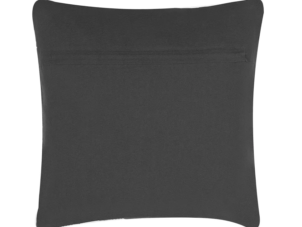 Dekokissen Baumwolle Grau Strukturiert 45 X 45 Cm Lalam