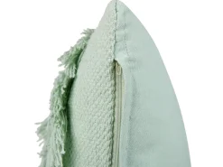 Dekokissen Baumwolle Hellgrun Mit Quasten 45 X 45 Cm Bacopa