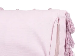 Dekokissen Baumwolle Rosa Mit Quasten 45 X 45 Cm 2Er Set Lynchis