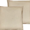 Dekokissen Beige 45 X 45 Cm 2Er Set Guzmania