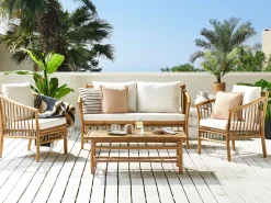 Dekokissen Beige 45 X 45 Cm 2Er Set Guzmania