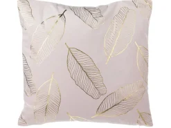 Dekokissen Blatter Samtstoff Rosa 45 X 45 Cm 2Er Set Freesia