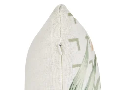 Dekokissen Blattermotiv Grun / Beige 45 X 45 Cm 2Er Set Rhapis