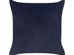 Dekokissen Blattmuster Samtstoff Schwarz 45 X 45 Cm 2Er Set Goldenrod