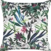 Dekokissen Blattmuster Samtstoff Grun 45 X 45 Cm Gasteria