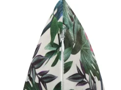 Dekokissen Blattmuster Samtstoff Grun 45 X 45 Cm Gasteria