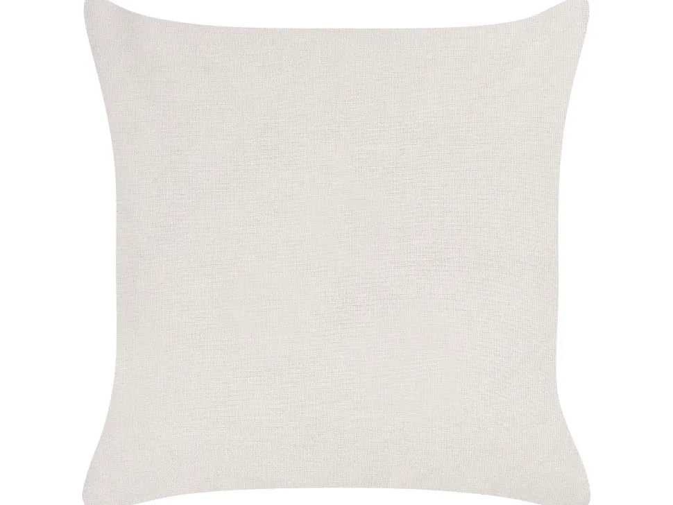 Dekokissen Blumenmotiv Grau / Weis 45 X 45 Cm 2Er Set Sophora