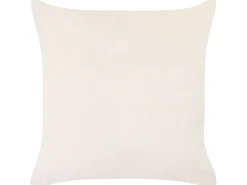 Dekokissen Blumenmotiv Samtstoff Rosa / Beige 45 X 45 Cm 2Er Set Triteleia