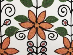 Dekokissen Blumenmuster Mehrfarbig Bestickt 50 X 50 Cm Vellore