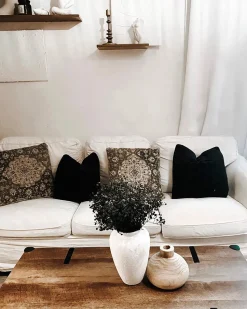 Dekokissen Braun 45 X 45 Cm 2Er Set Mimisal