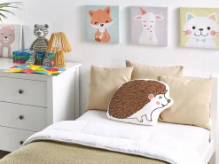 Dekokissen Braun Igelmotiv 46 X 36 Cm 2Er Set Benagulru