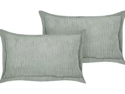 Dekokissen Cord Hellgrun 47 X 27 Cm 2Er Set Zinnia