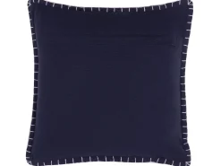 Dekokissen Dunkelblau Strukturiert 45 X 45 Cm Melur