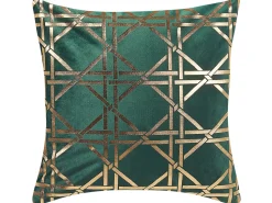 Dekokissen Dunkelgrun / Gold 45 X 45 Cm 2Er Set Cassia