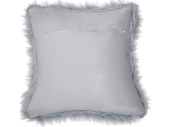 Dekokissen Felloptik Blau / Grau 42 X 42 Cm 2Er Set Lubha