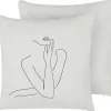 Dekokissen Feminines Motiv Weis 45 X 45 Cm 2Er Set Meadowfoam