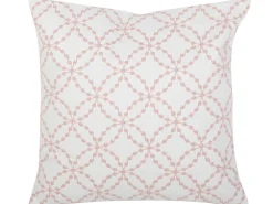 Dekokissen Gemustert Baumwolle Weis/Rosa 45 X 45 Cm 2Er Set Verbena