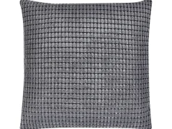 Dekokissen Geometrisches Muster Samtstoff Grau 45 X 45 Cm 2Er Set Aspidistra