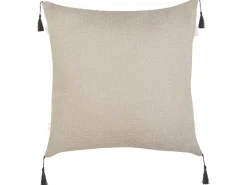 Dekokissen Geometrisches Muster Mit Fransen Beige / Schwarz 45 X 45 Cm 2Er Set Heuchera