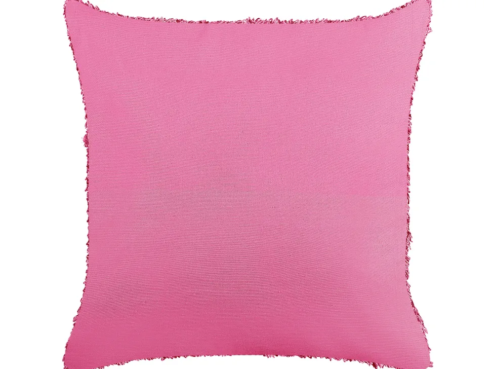 Dekokissen Geometrisches Muster Baumwolle Rosa Getuftet 45 X 45 Cm 2Er Set Rhoeo