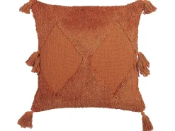 Dekokissen Geometrisches Muster Baumwolle Orange Getuftet 45 X 45 Cm Avium