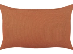 Dekokissen Geometrisches Muster Baumwolle Orange 35 X 55 Cm Albium