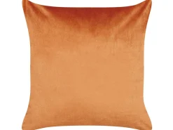 Dekokissen Geometrisches Muster Samtstoff Orange 45 X 45 Cm 2Er Set Bahia