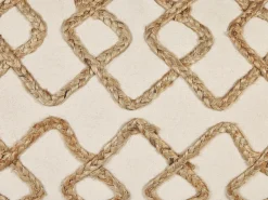 Dekokissen Geometrisches Muster Baumwolle Beige 30 X 50 Cm Incana