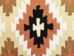 Dekokissen Geometrisches Muster Mehrfarbig Bestickt 50 X 50 Cm Serampore