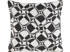 Dekokissen Geometrisches Muster Schwarz / Weis 45 X 45 Cm 2Er Set Koture