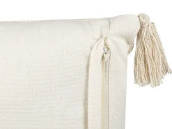 Dekokissen Geometrisches Muster Baumwolle Beige Getuftet 35 X 55 Cm Papaver