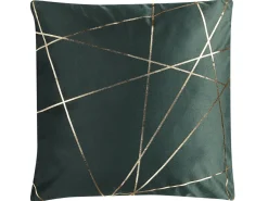 Dekokissen Geometrisches Muster Samtstoff Grun 45 X 45 Cm 2Er Set Pinus
